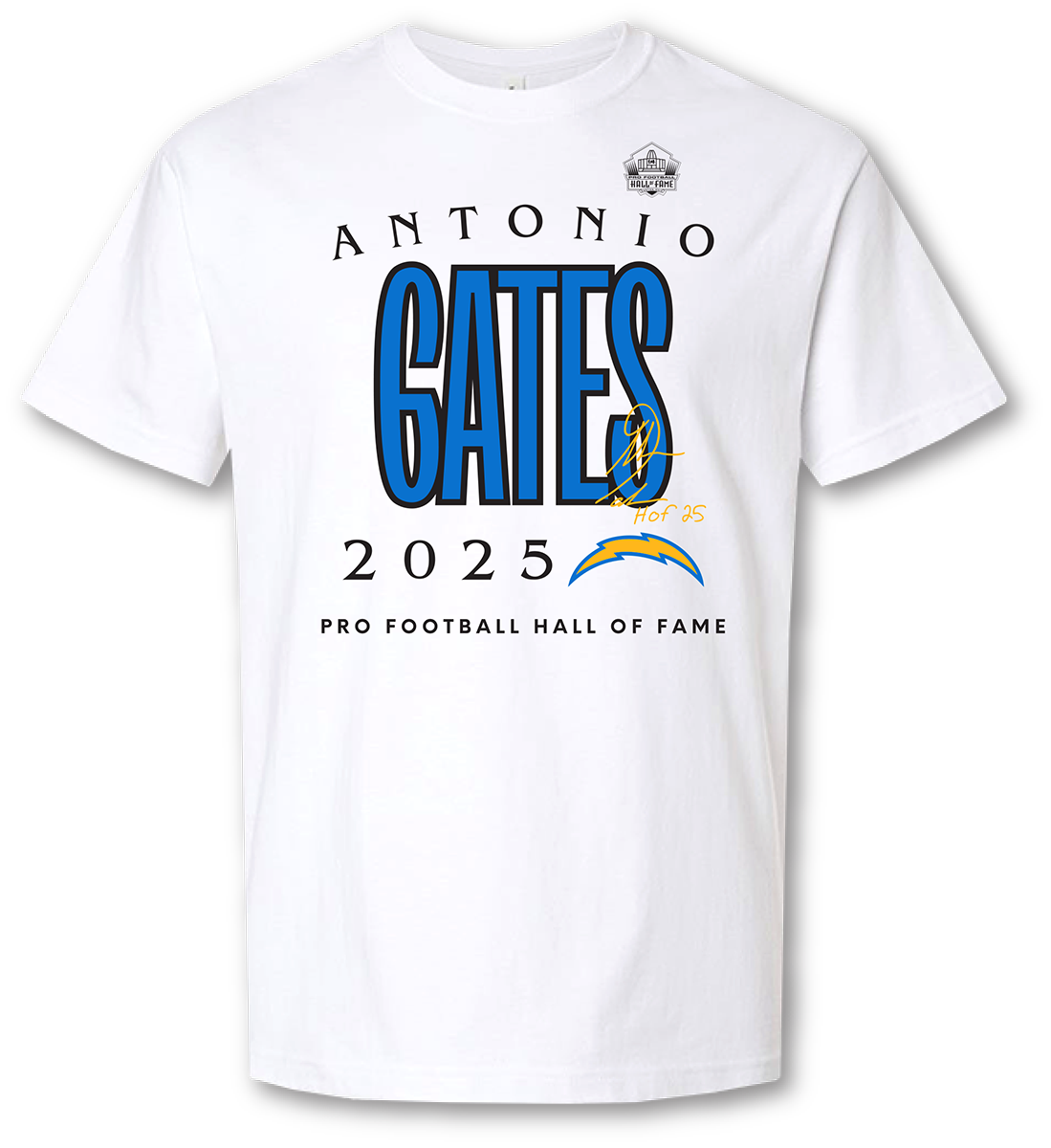 Antonio Gates Chargers Class of 2025 T-Shirt