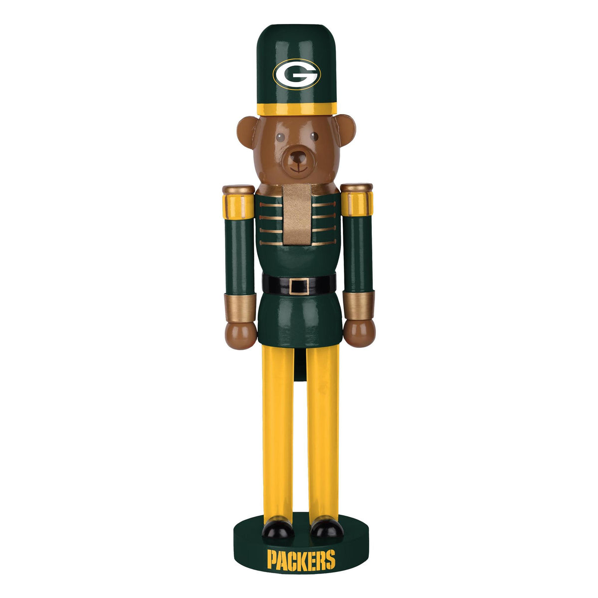 Packers 14 Inch Bear Nutcracker Pro Football Hall of Fame