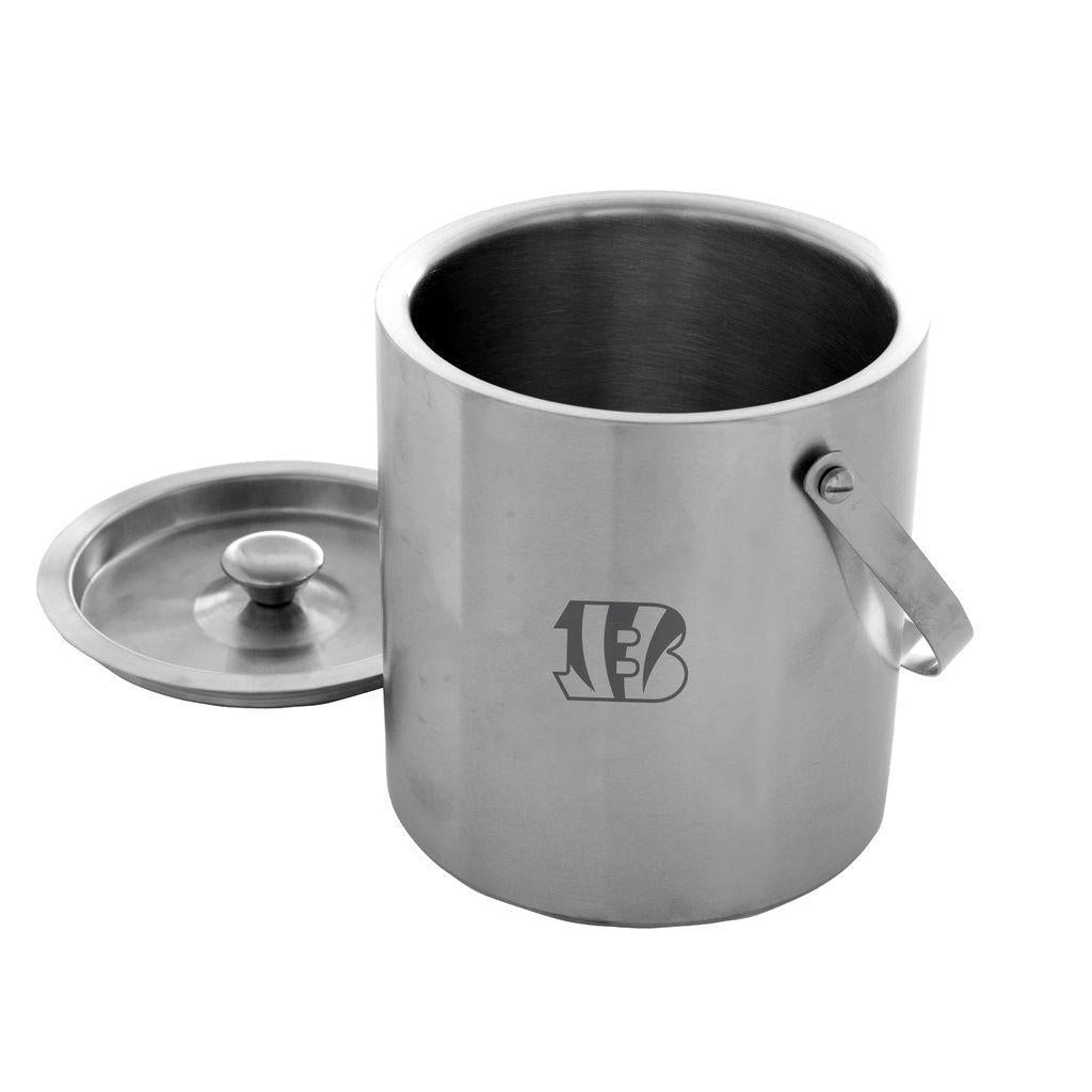 Bengals Etched Stainless Steel Ice Bucket