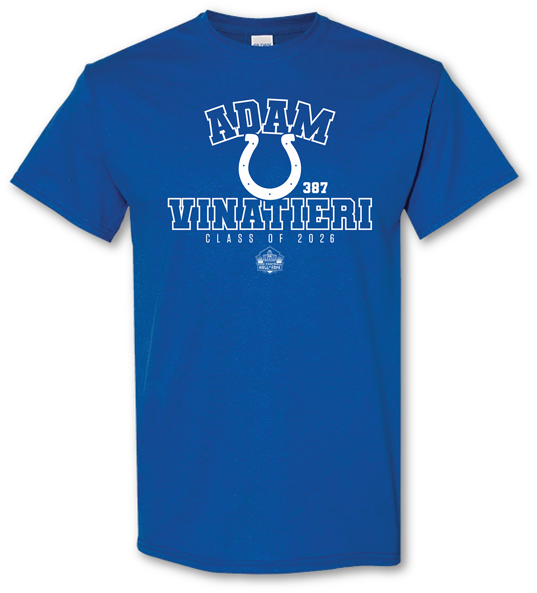 Adam Vinatieri Colts Class of 2026 Enshrinee T-Shirt