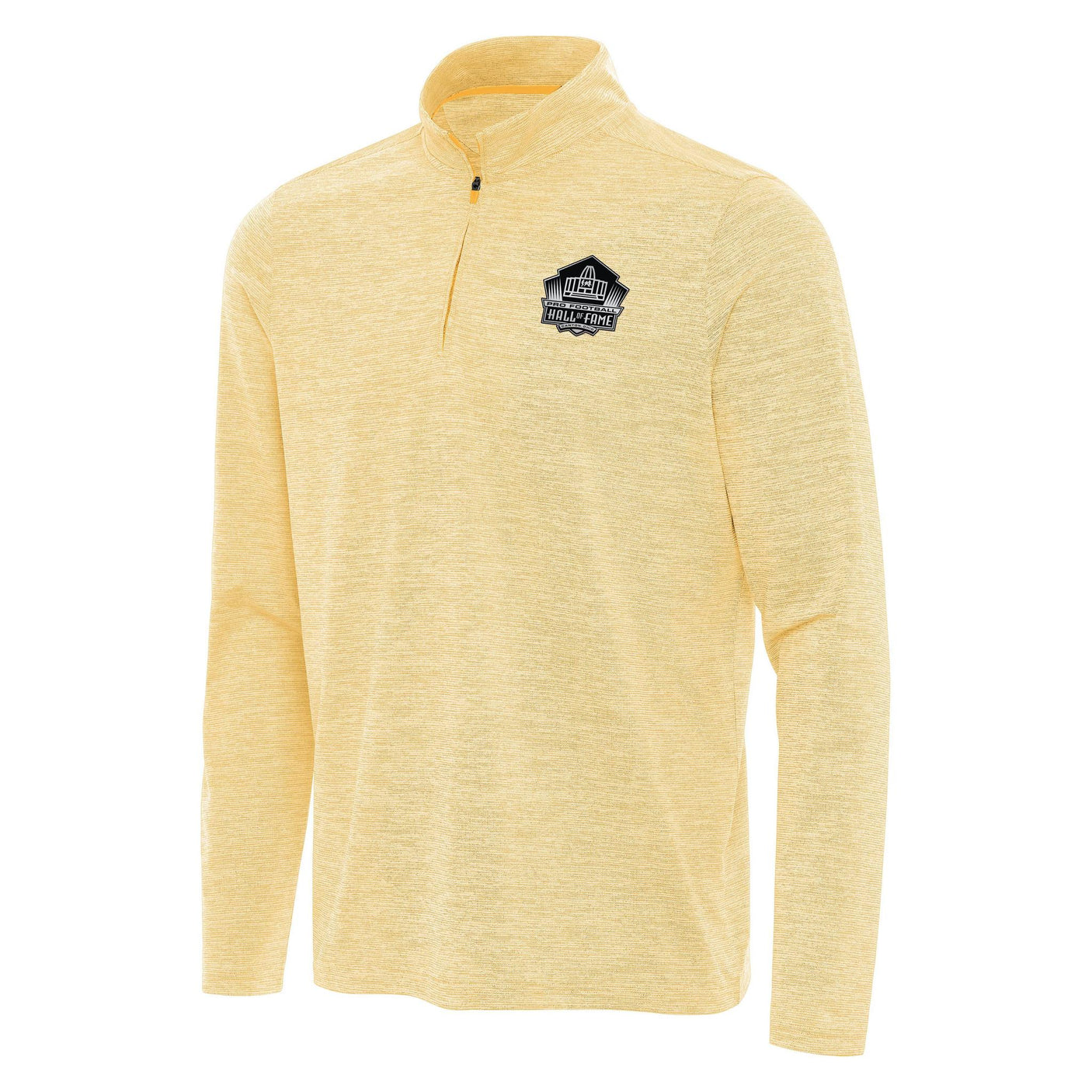 Hall of Fame Antigua Men's Gold Heather Endless 1/4 Zip Pullover