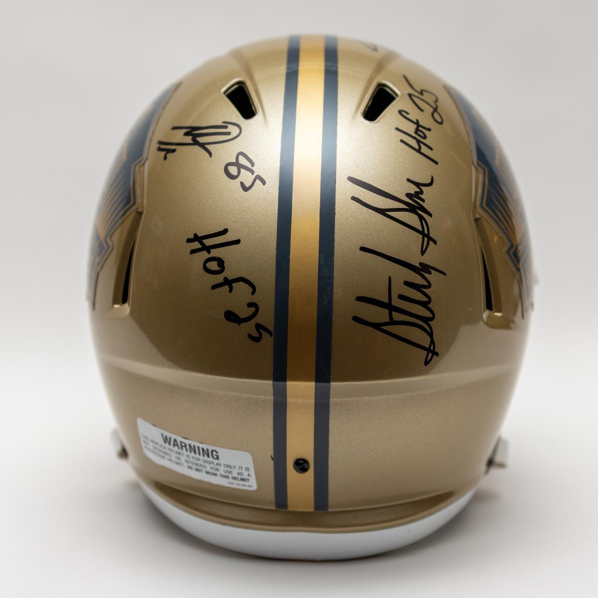 Class of 2025 Autographed Hall of Fame Gold Speed Replica Helmet
