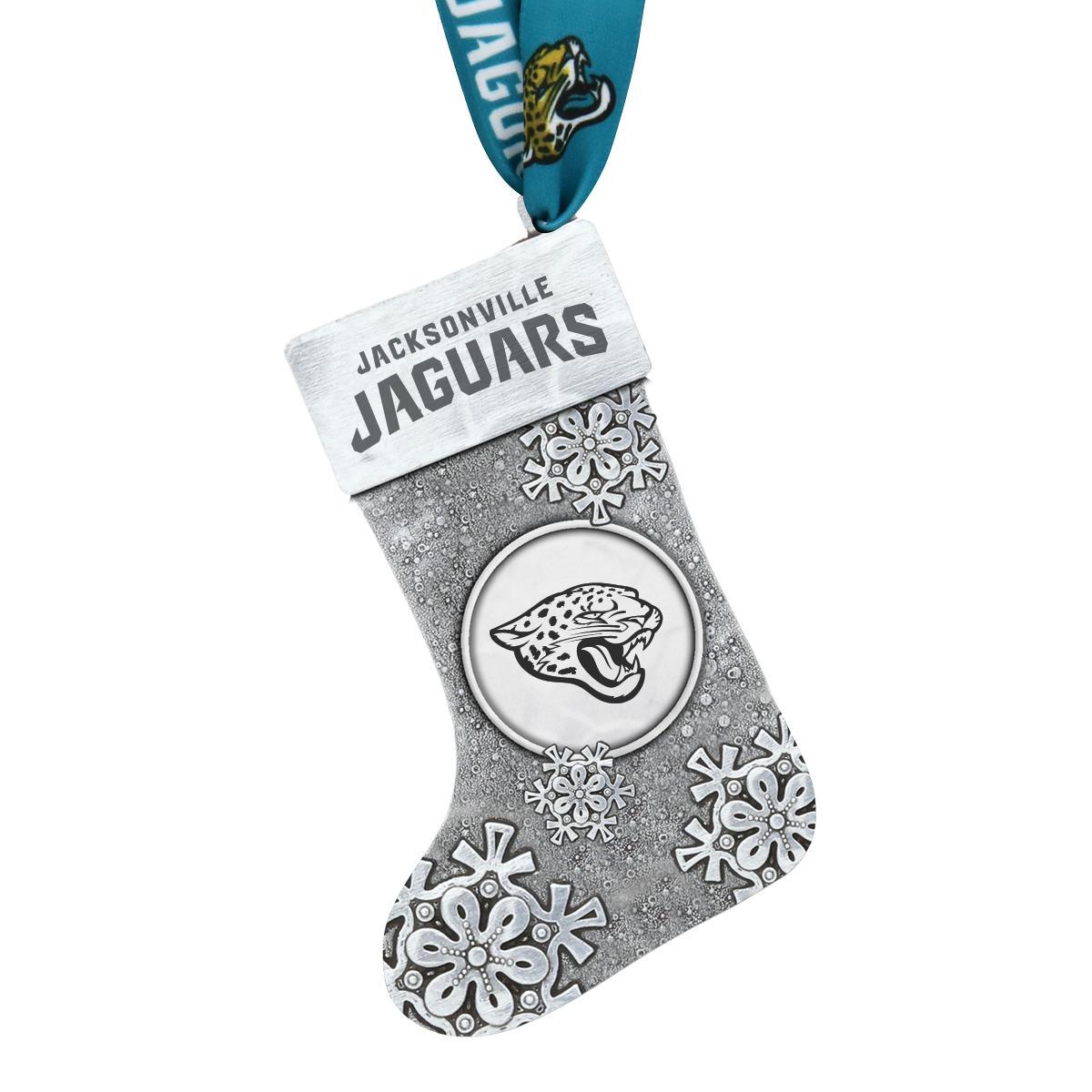 Jaguars Snowflake Stocking Ornament