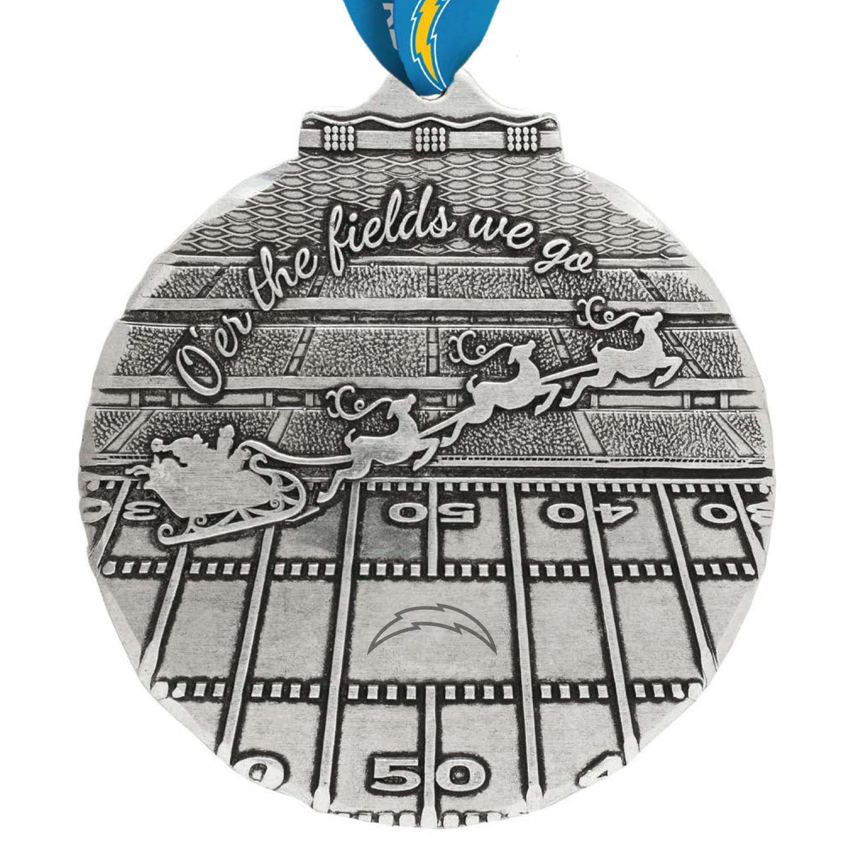 Chargers O'er The Fields We Go Ornament