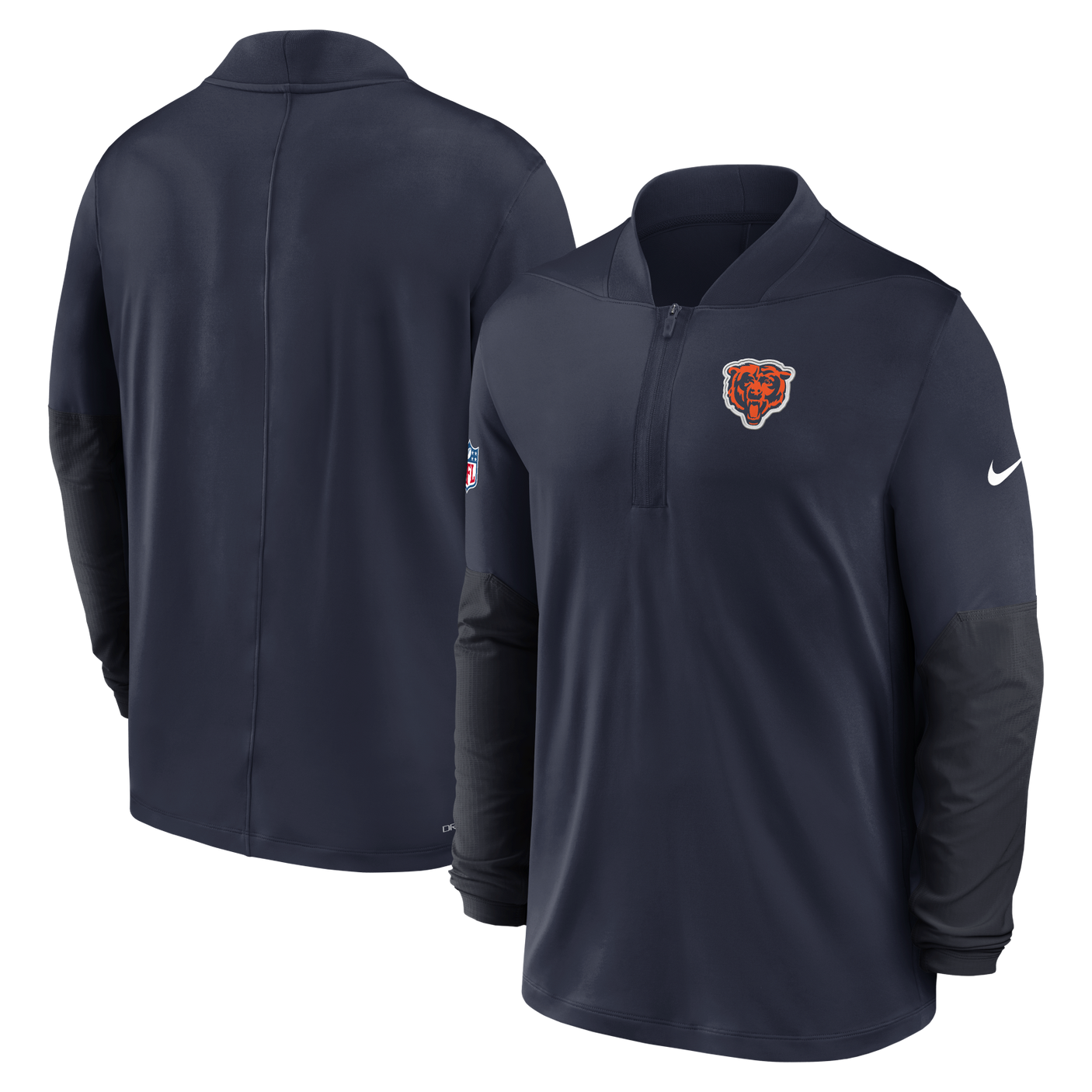 Bears 2025 Nike Men's Mid Weight Half Zip