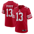49ers Brock Purdy Nike Men's Red Game Jersey