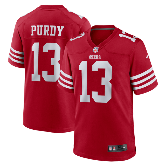 49ers Brock Purdy Nike Men's Red Game Jersey