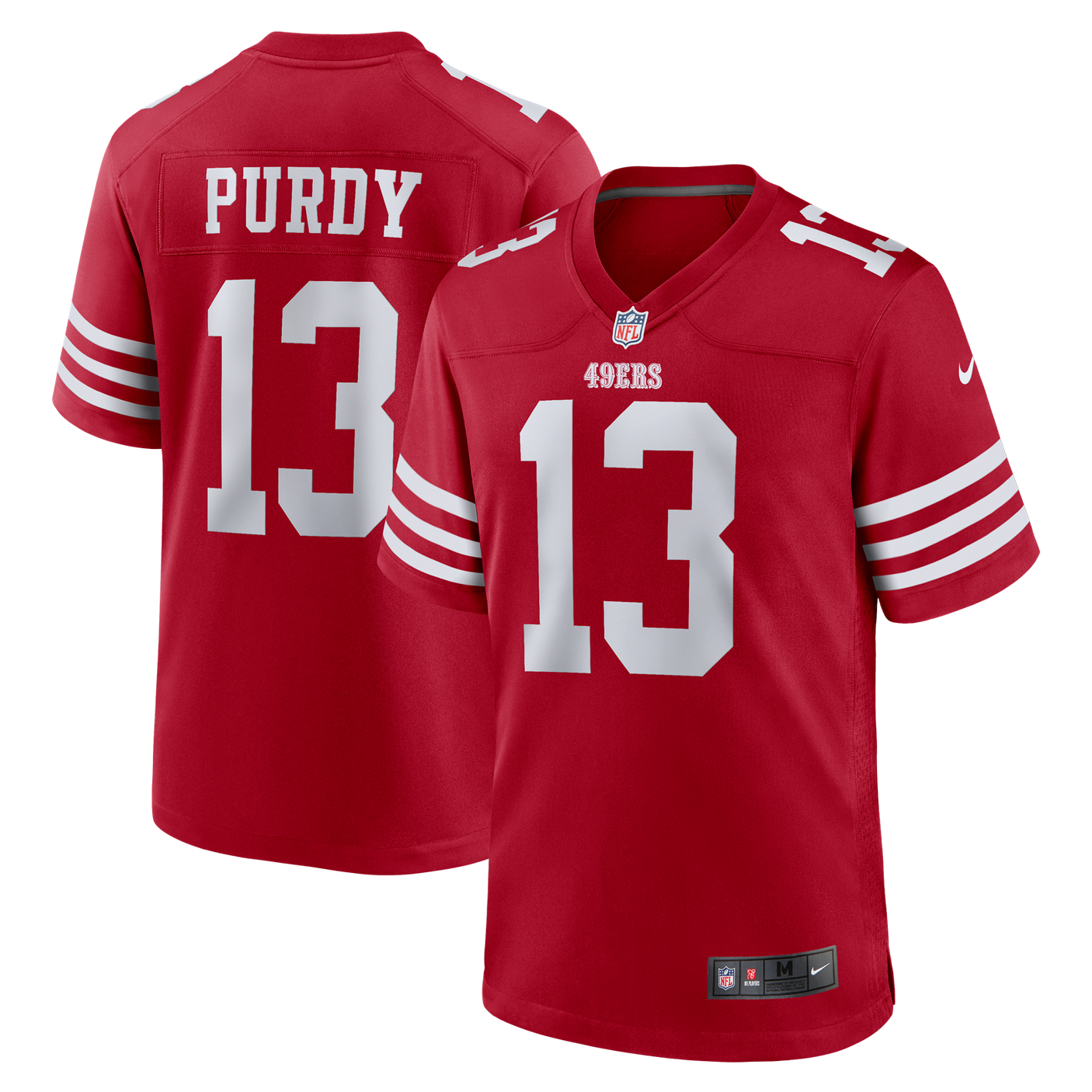 49ers Brock Purdy Nike Men's Red Game Jersey
