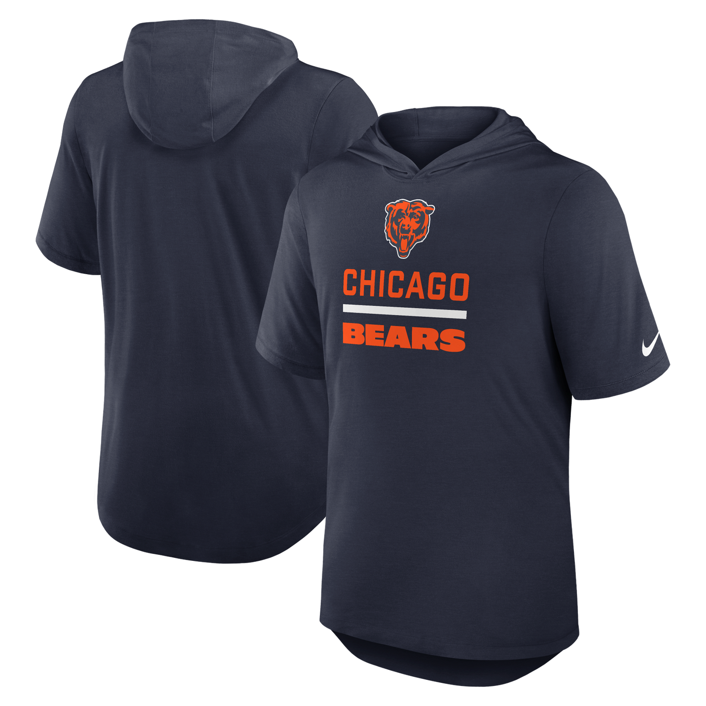 Bears 2025 Nike Men's Short Sleeve Hoodie Top