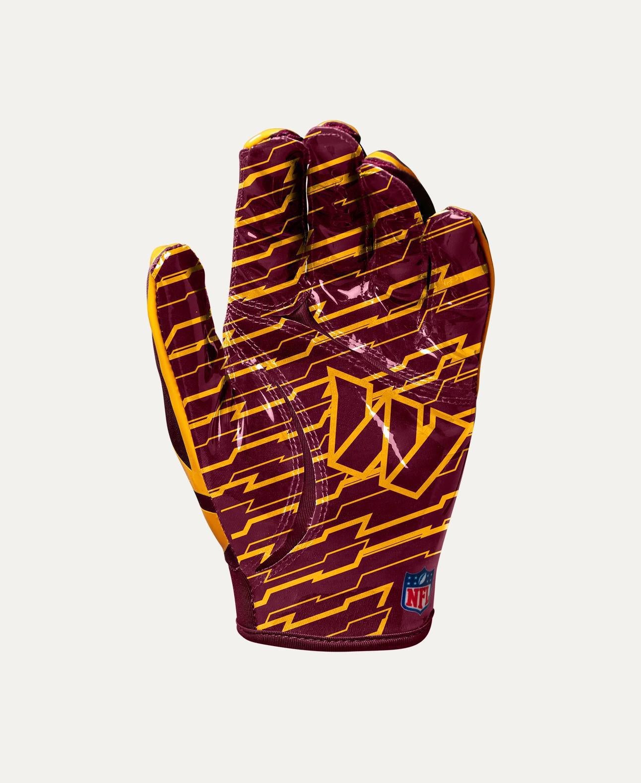 Commanders 2025 Wilson Youth NFL Stretch Fit Receivers Gloves