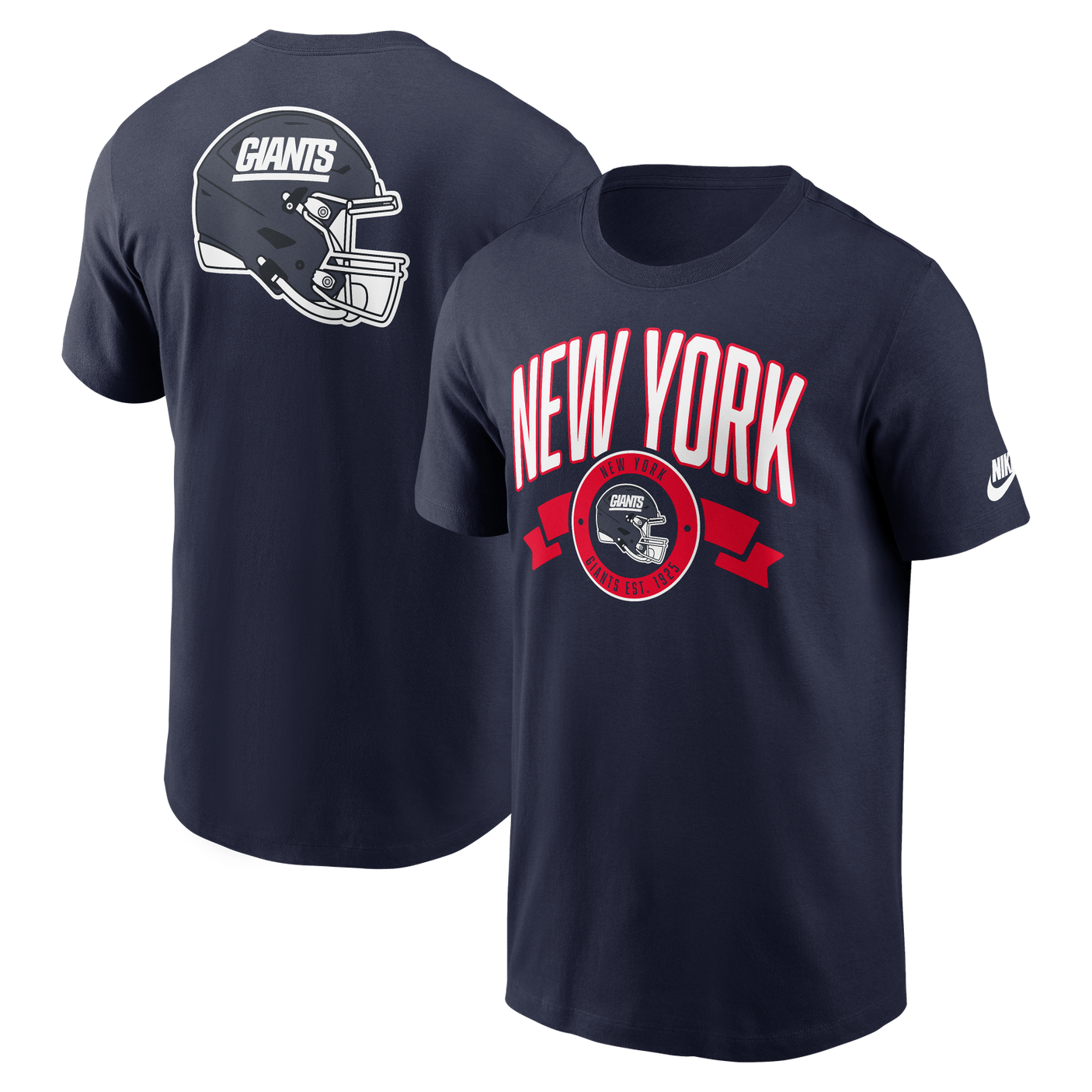Giants 2025 Nike Men's Rewind Front and Back Hit T-Shirt