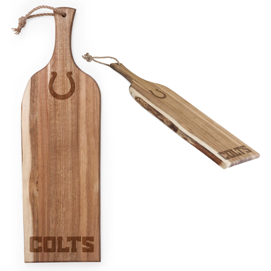 Colts Artisan 24" Acacia Charcuterie Board by Picnic Time Pro Football Hall of Fame
