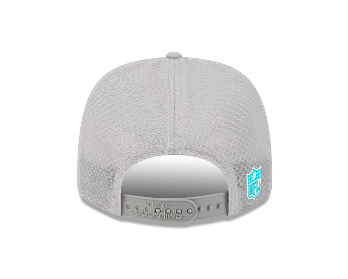 Dolphins 2025 New Era Men's 9SEVENTY Trucker Sideline Hat Pro Football Hall of Fame