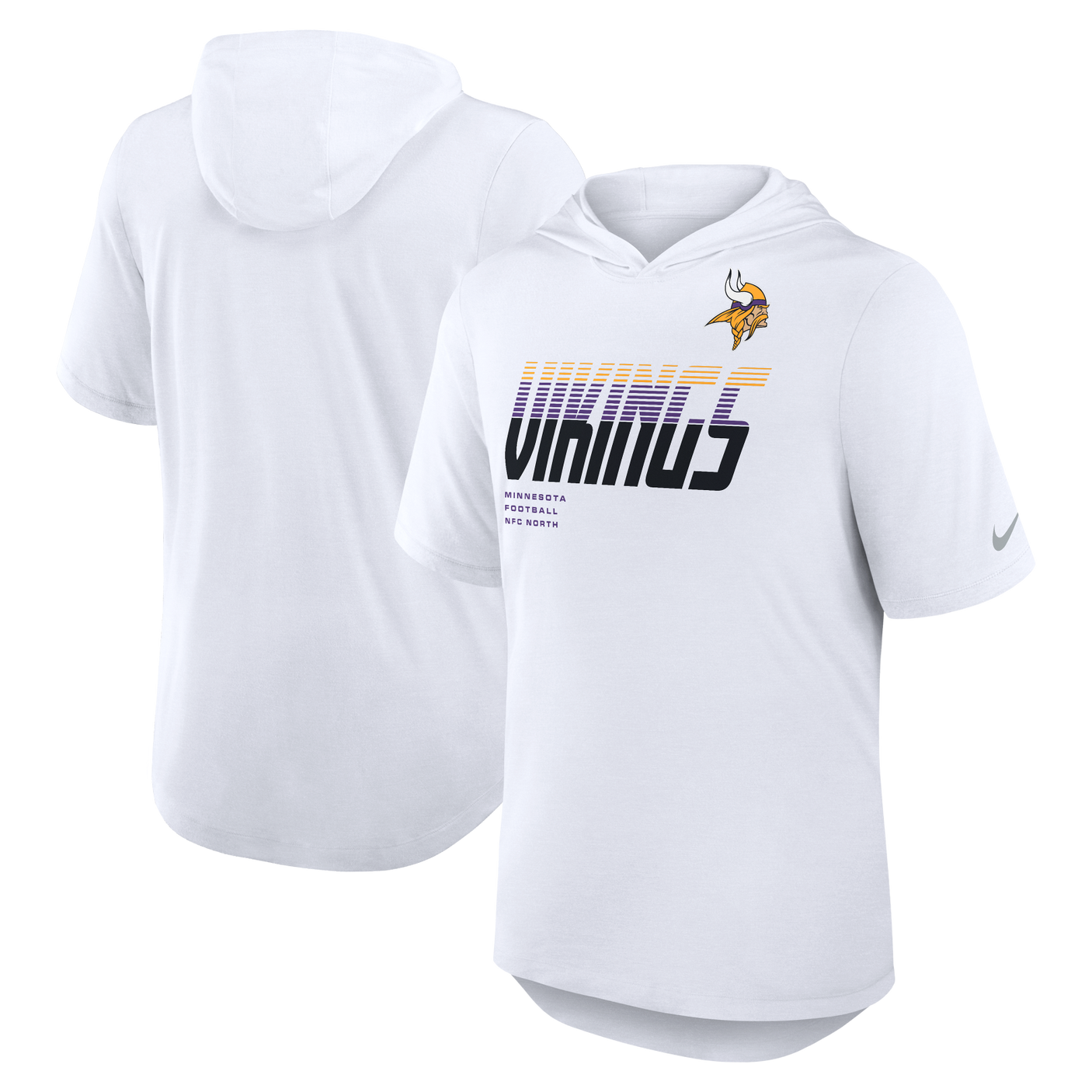 Vikings 2026 Nike Men's Short Sleeve Hoodie Top