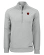 Bears Cutter and Buck Men's Grey Roam Eco Quarter Zip Pullover