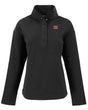 Bengals Cutter and Buck Women's Black Hunts Point Eco Fleece Snap Pullover