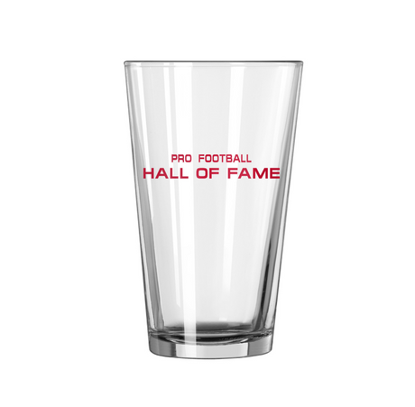 Hall of Fame Old Helmet Logo Pint Glass