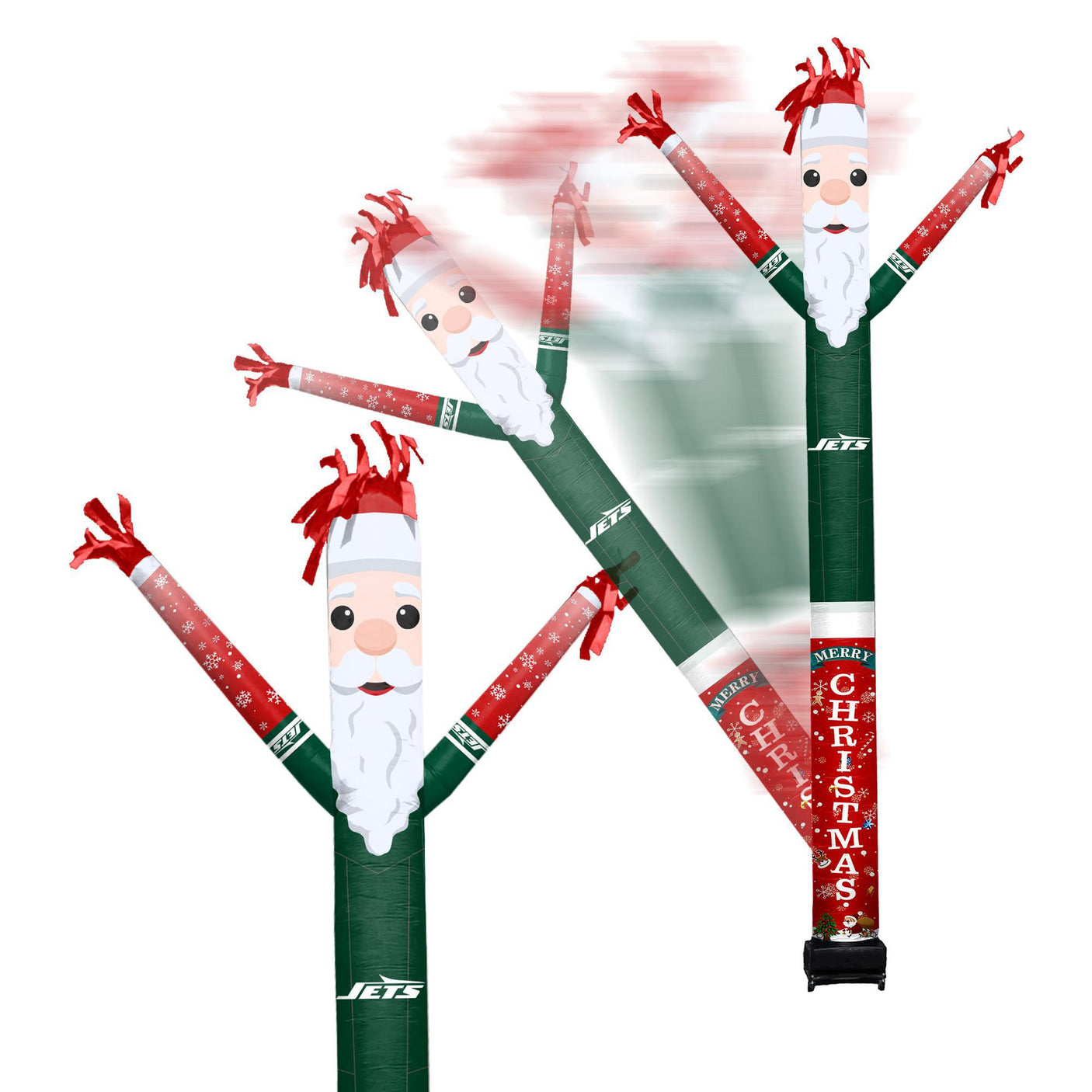Jets Team Pride Inflatable Crazy Christmas Santa Sports Fan