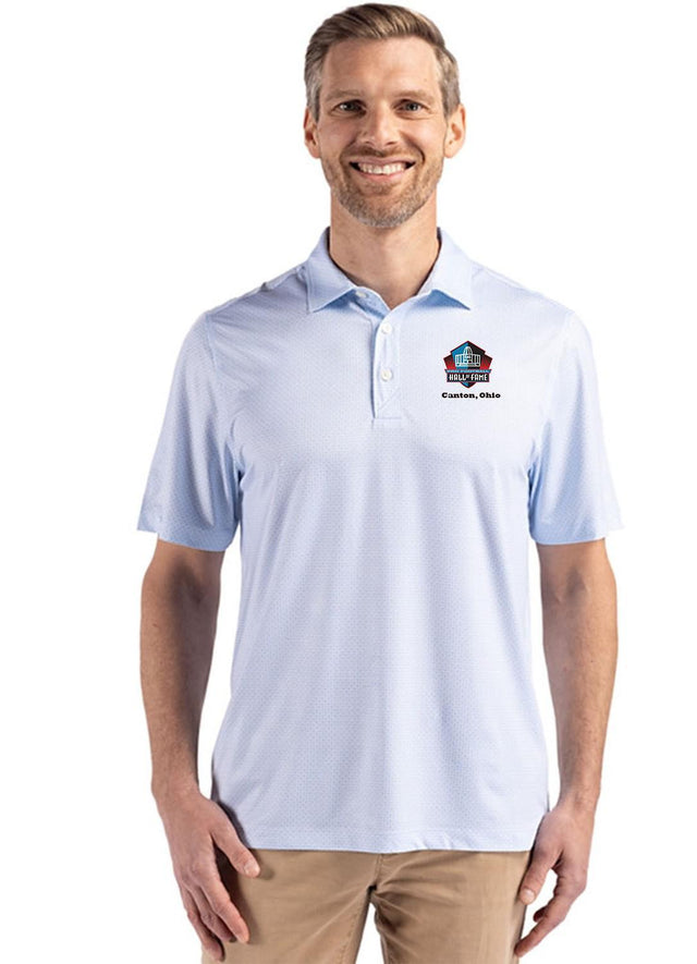 Hall of Fame Cutter & Buck Men's Atlas Pike Eco Diamond Dot Print Recycled Polo