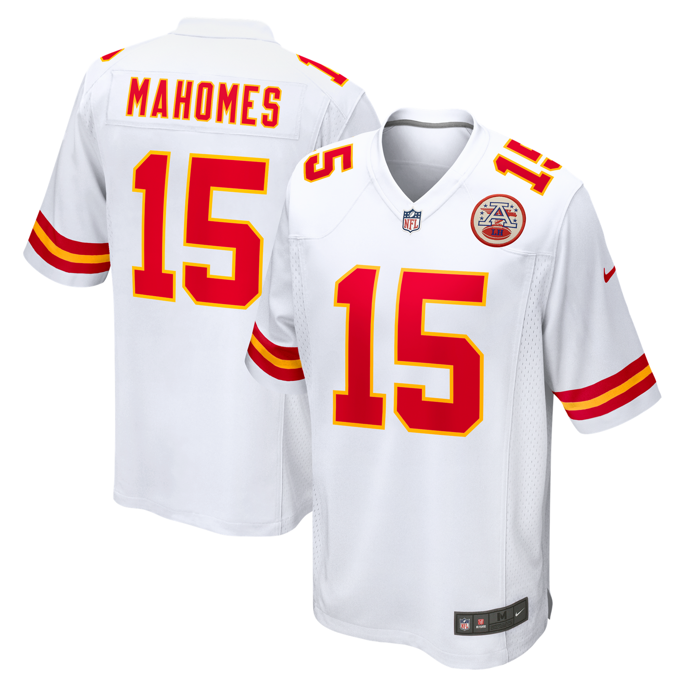 Chiefs Patrick Mahomes Nike Men's White Game Jersey