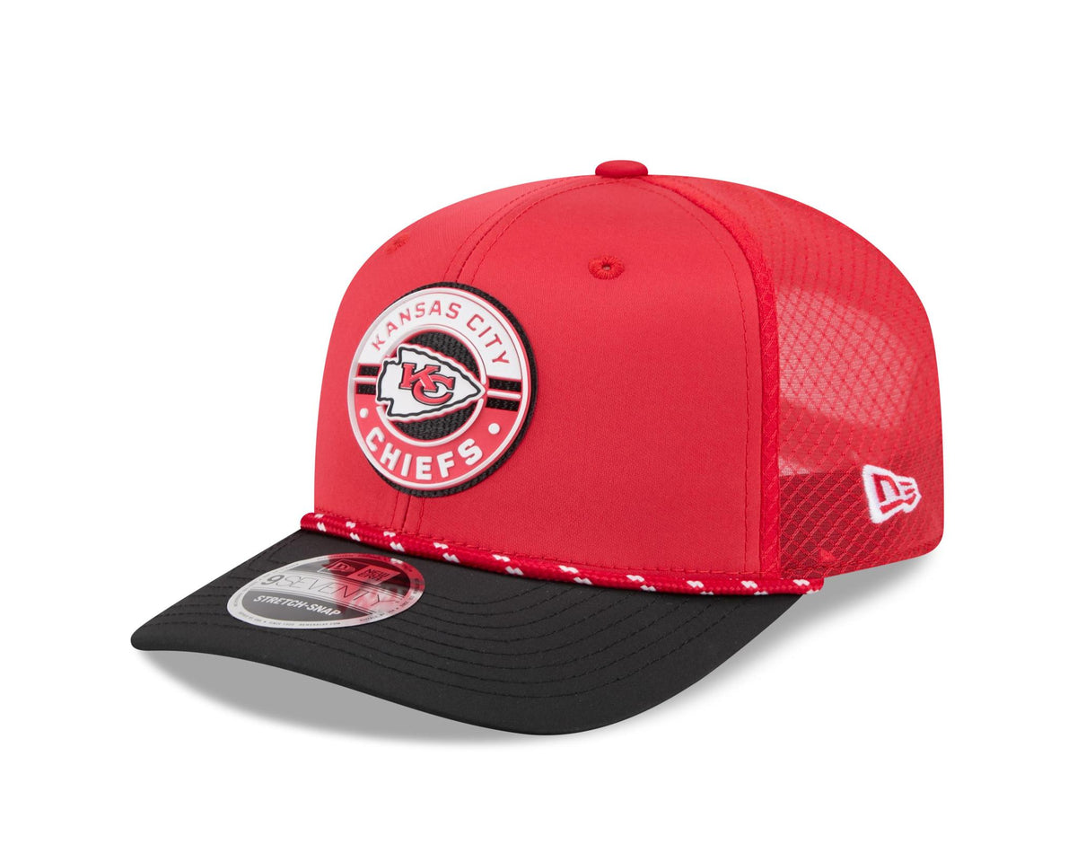 Chiefs 2026 New Era Men's 9SEVENTY Stretch Snap Two-Tone Hat Pro Football Hall of Fame