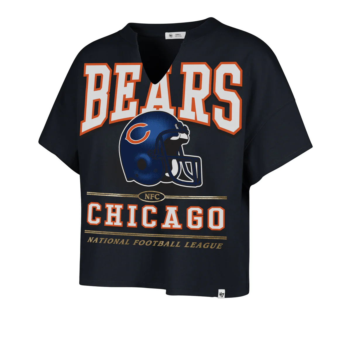 Bears 2025 '47 Brand Women's Elation Oversized Notch T-Shirt