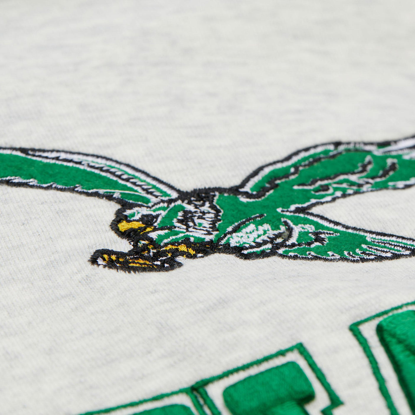 Eagles 2025 Mitchell & Ness Men's NFL Off Season Fleece Hoodie Vintage Logo Sweatshirt