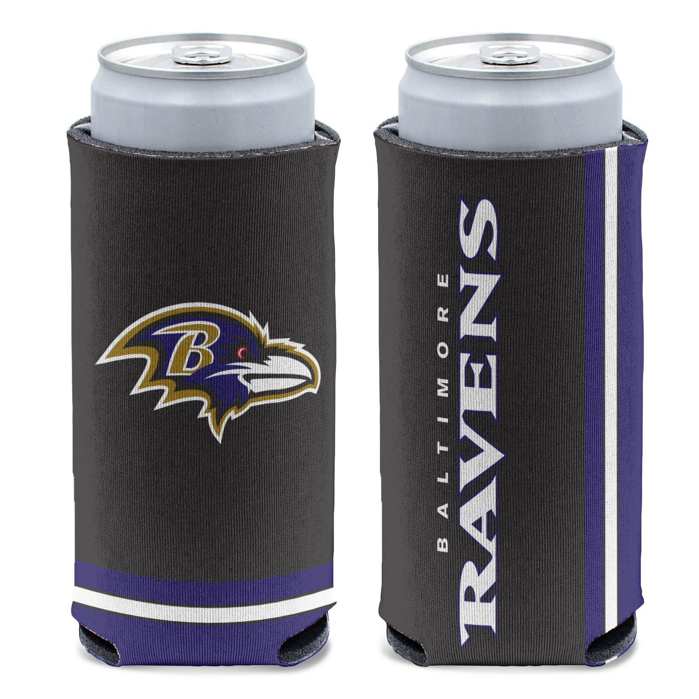 Ravens 12oz Logo Slim Can Cooler
