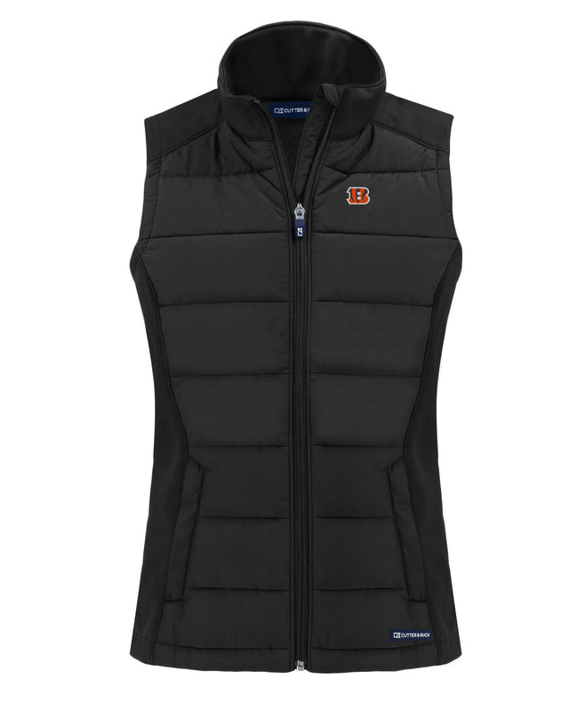Bengals Cutter and Buck Women's Evoke Eco Hybrid Vest