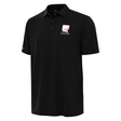 Hall of Fame Antigua Men's Black Solid Era Throwback Polo