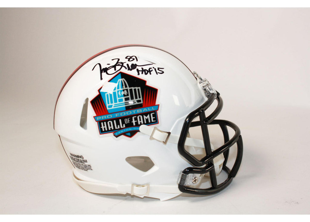 Tim Brown Autographed Hall of Fame Mini Helmet Pro Football Hall of Fame