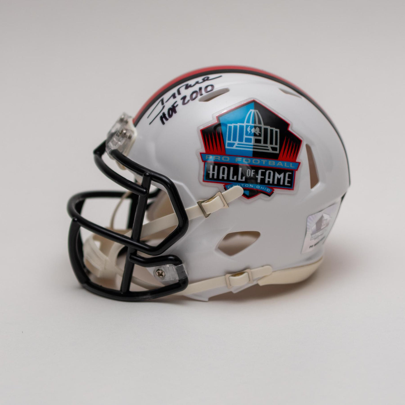 Jerry Rice Autographed Hall of Fame Mini Helmet