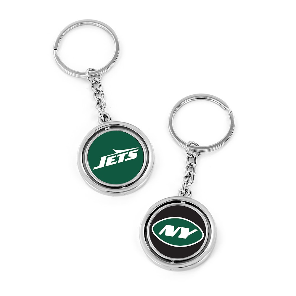 Jets Spinning Keychain