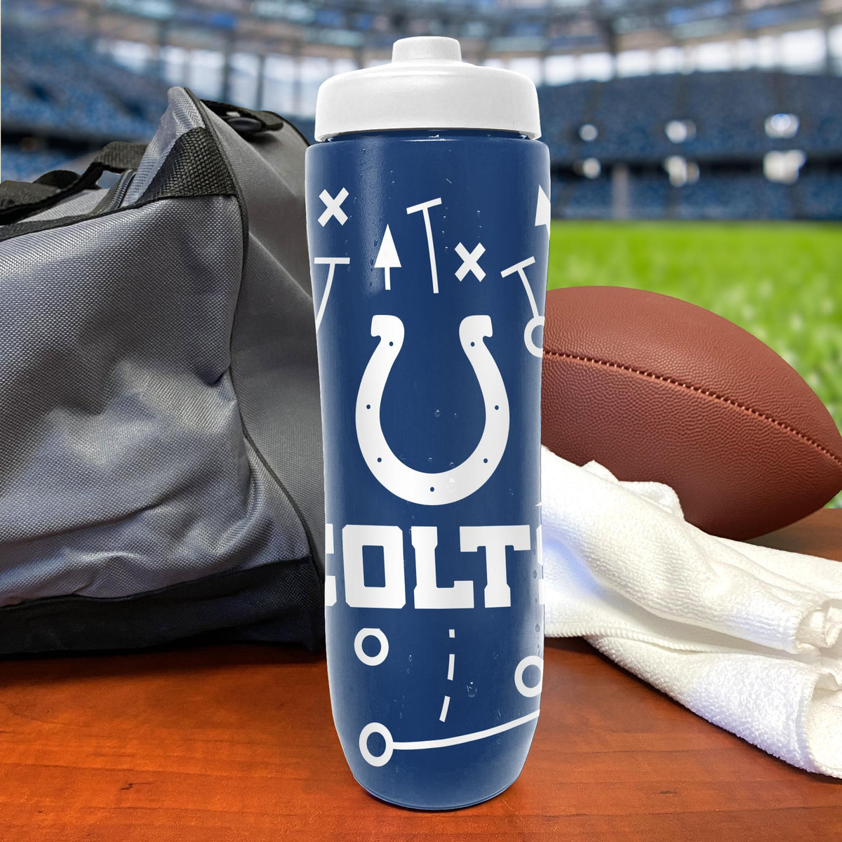Colts Squeezy Water Bottle Pro Football Hall of Fame