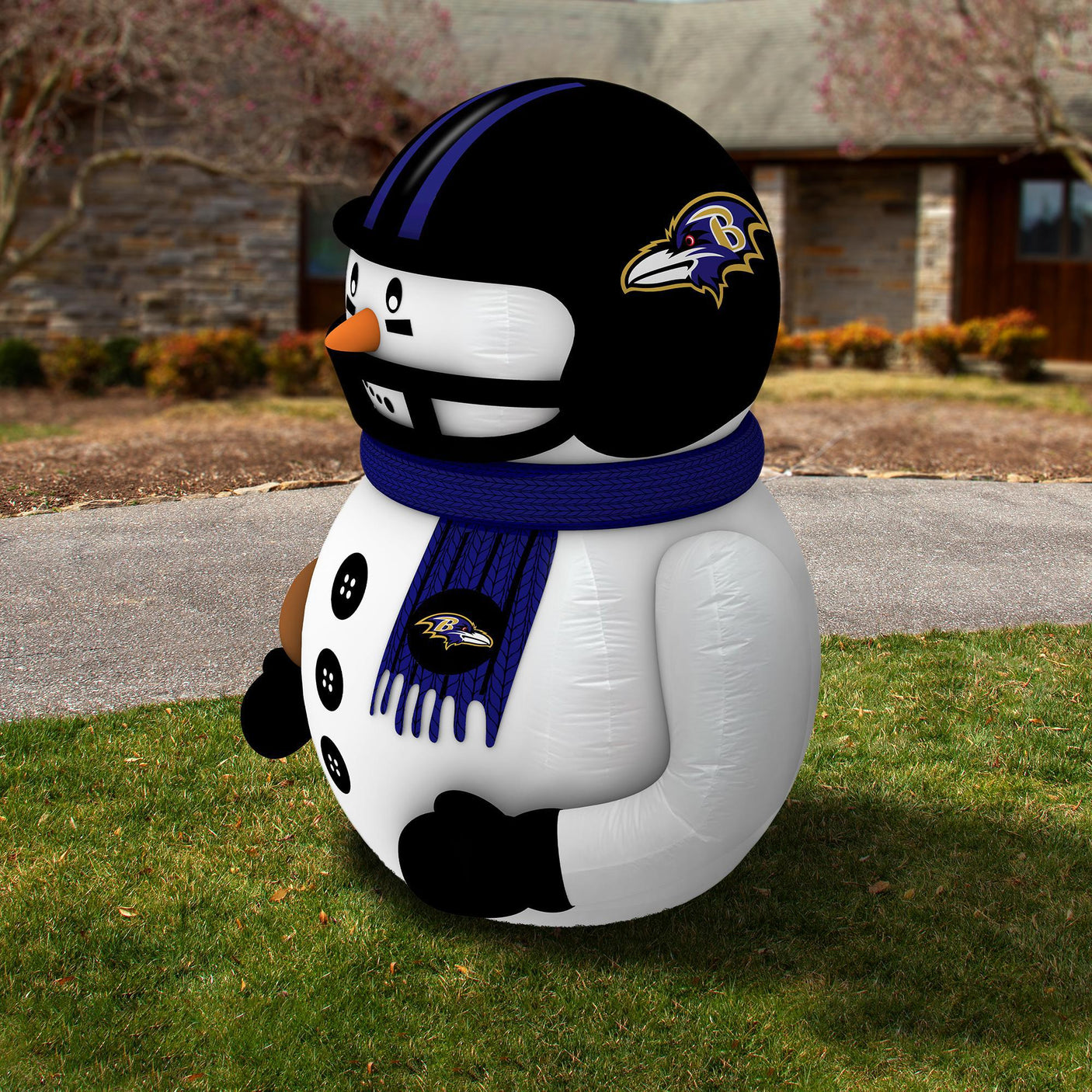 Ravens Team Pride Inflatable Snowman Player