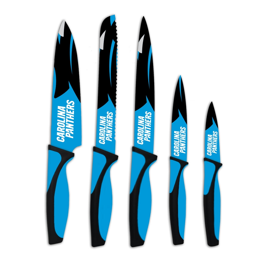Panthers 5-Piece Stainless Steel Cutlery Knife Set