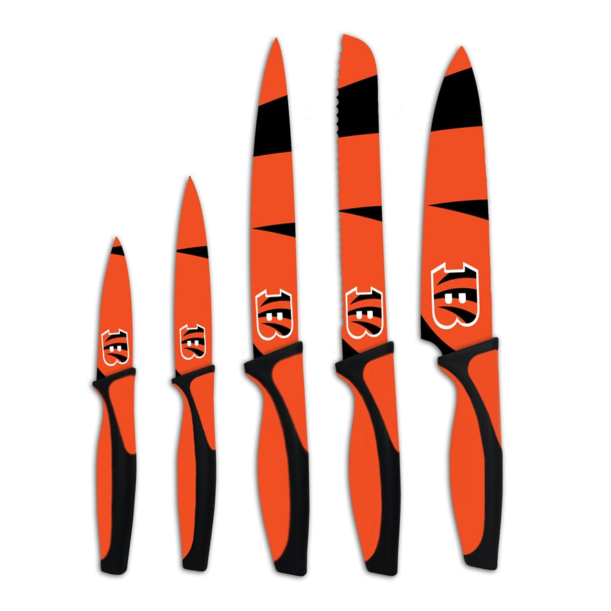 Bengals 5-Piece Stainless Steel Cutlery Knife Set