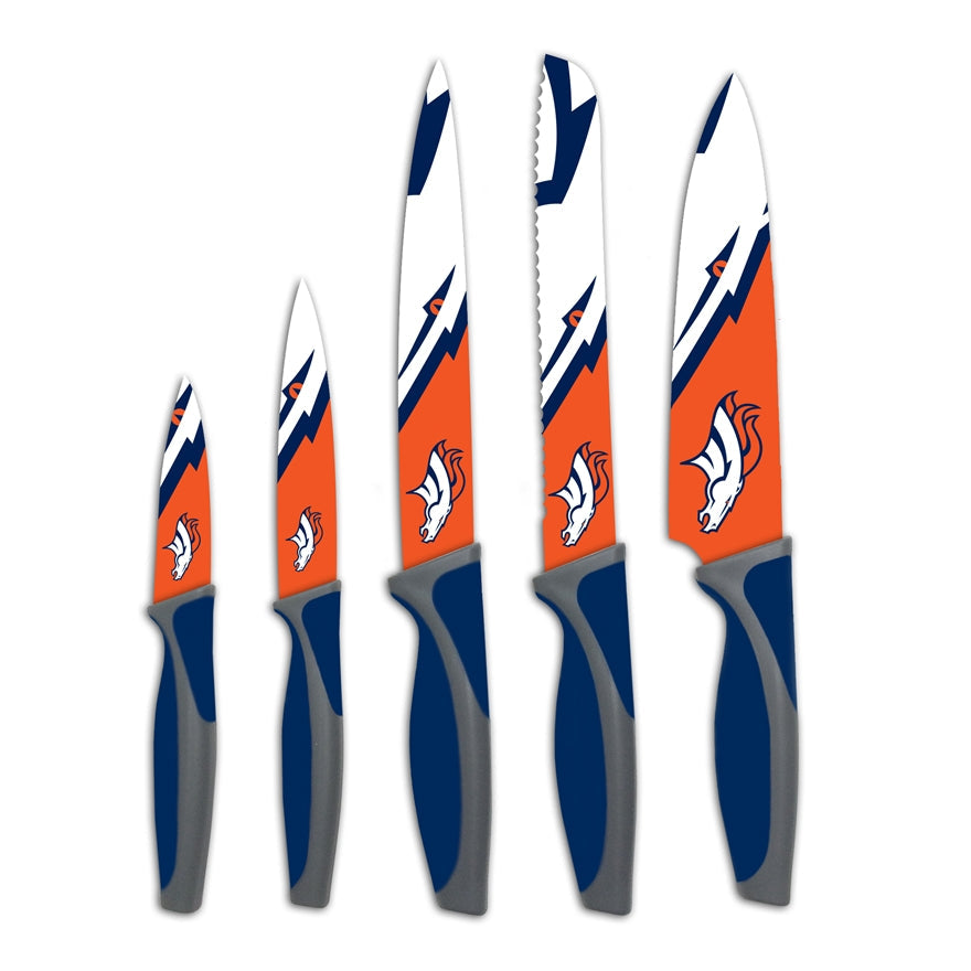 Broncos 5-Piece Stainless Steel Cutlery Knife Set