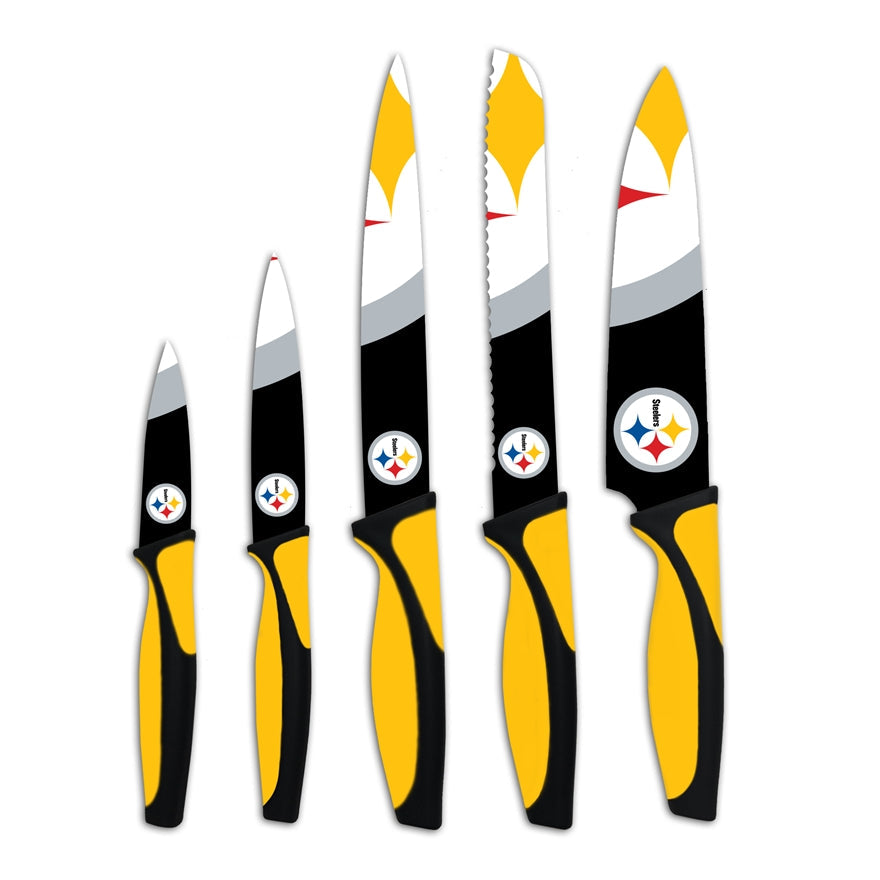 Steelers 5-Piece Stainless Steel Cutlery Knife Set