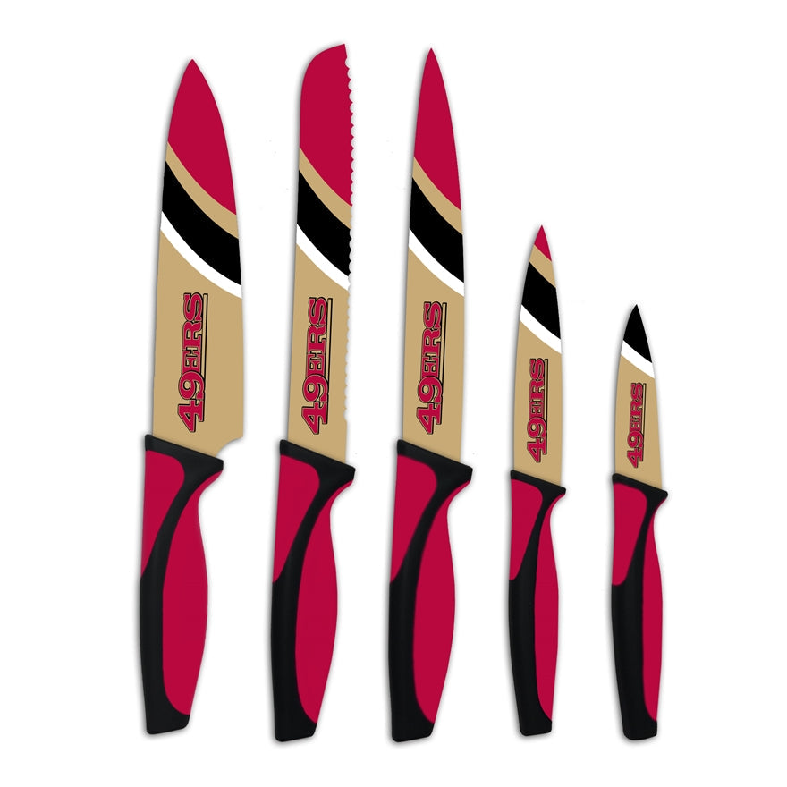 49ers 5-Piece Stainless Steel Cutlery Knife Set