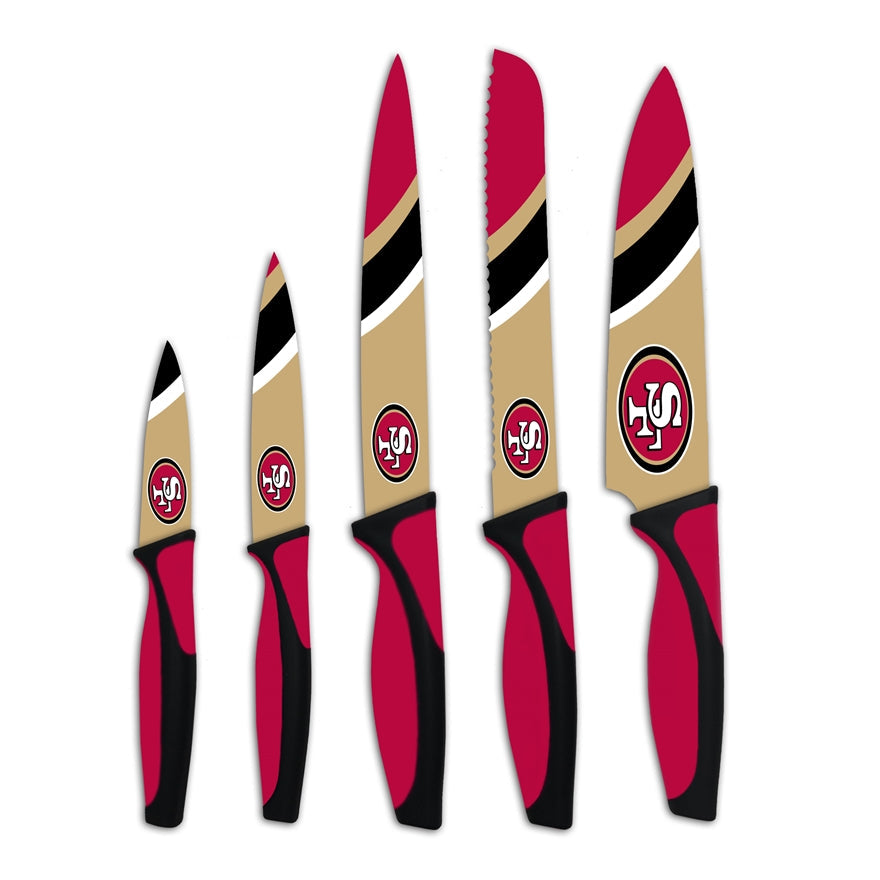 49ers 5-Piece Stainless Steel Cutlery Knife Set