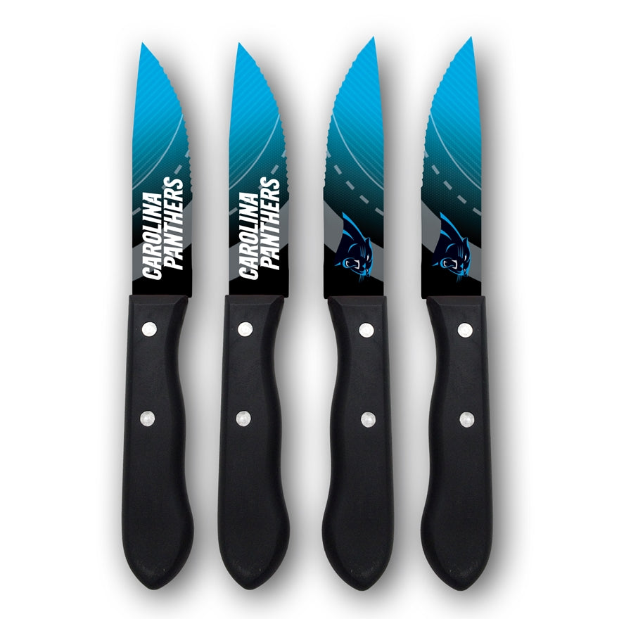 Panthers 4-Piece Stainless Steel Steak Knife Set