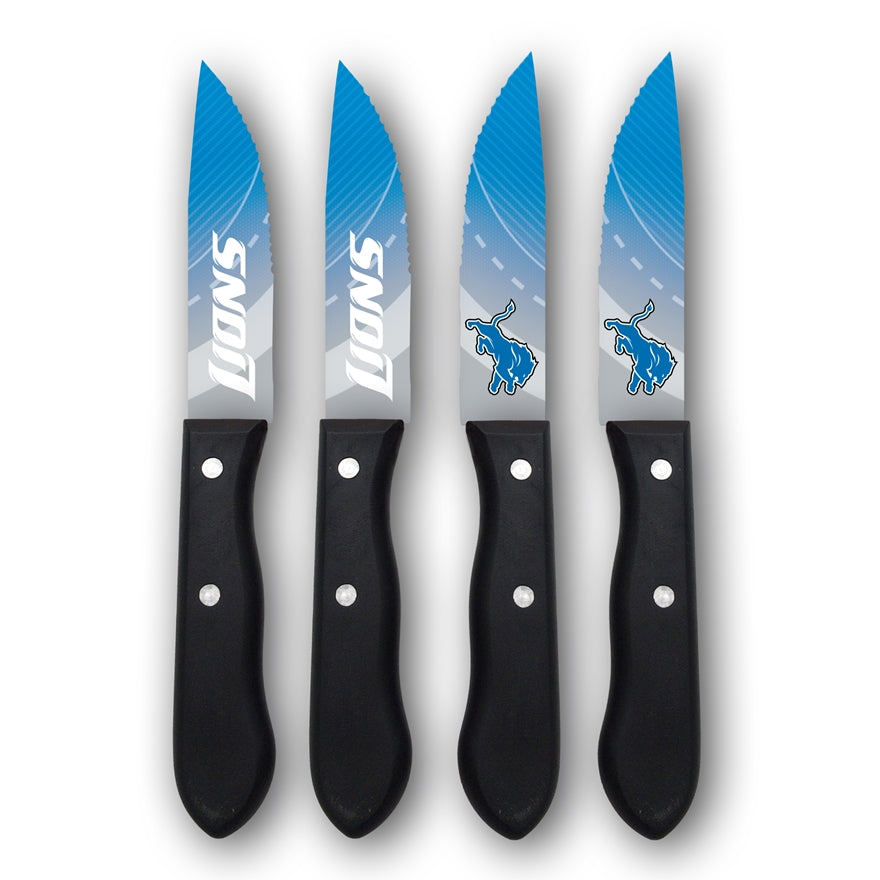 Lions 4-Piece Stainless Steel Steak Knife Set