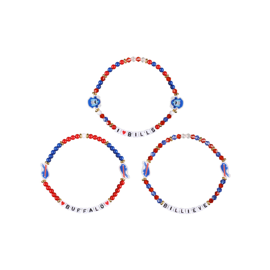 Bills 3 Pack Bracelets