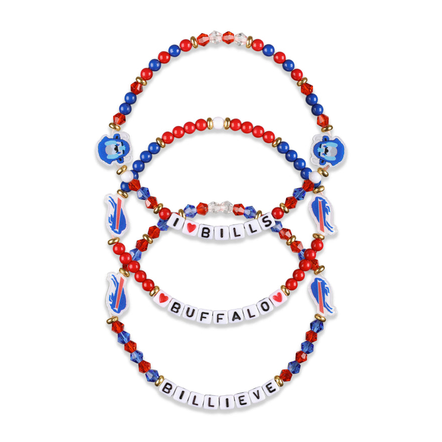 Bills 3 Pack Bracelets