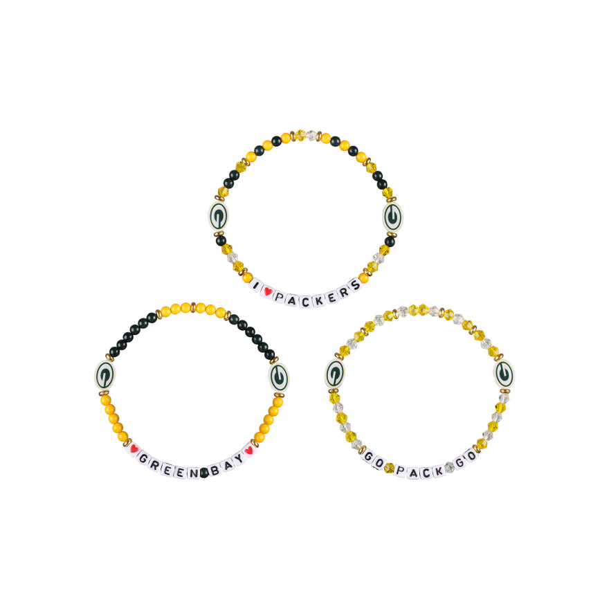 Packers 3 Pack Bracelets