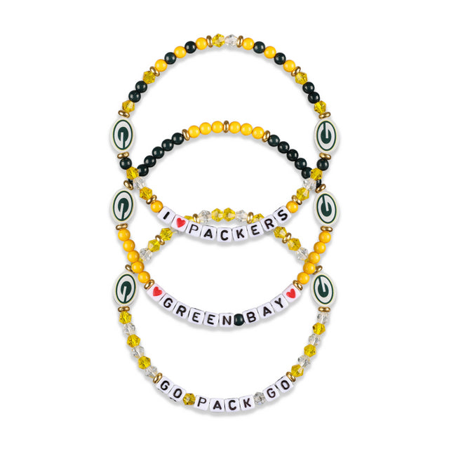 Packers 3 Pack Bracelets