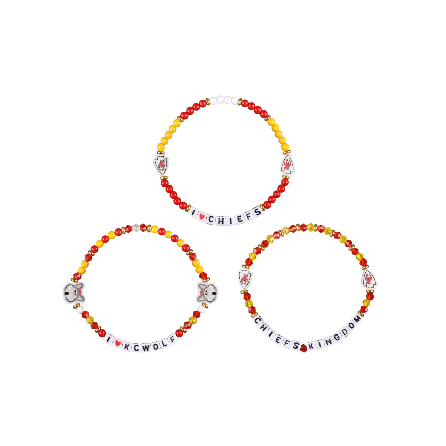 Chiefs 3 Pack Bracelets