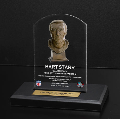 Bart Starr Bust Plaque