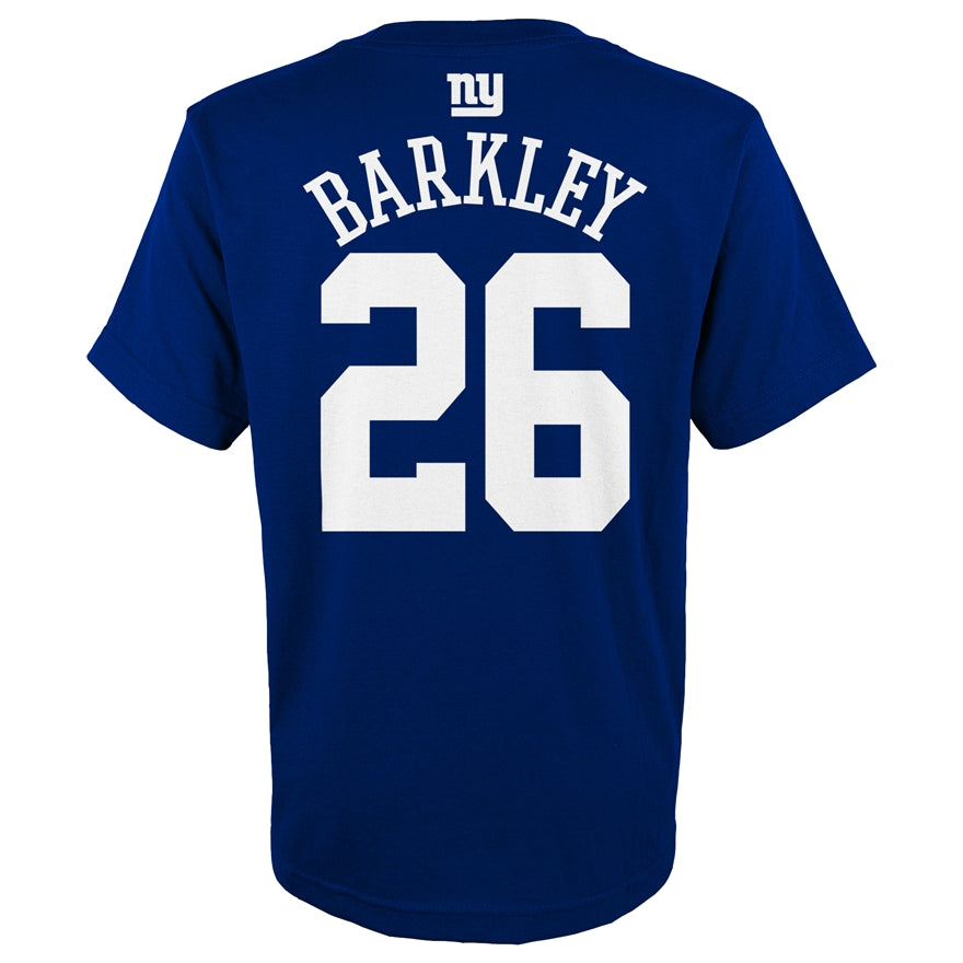 Giants Saquon Barkley Youth Name and Number T-Shirt